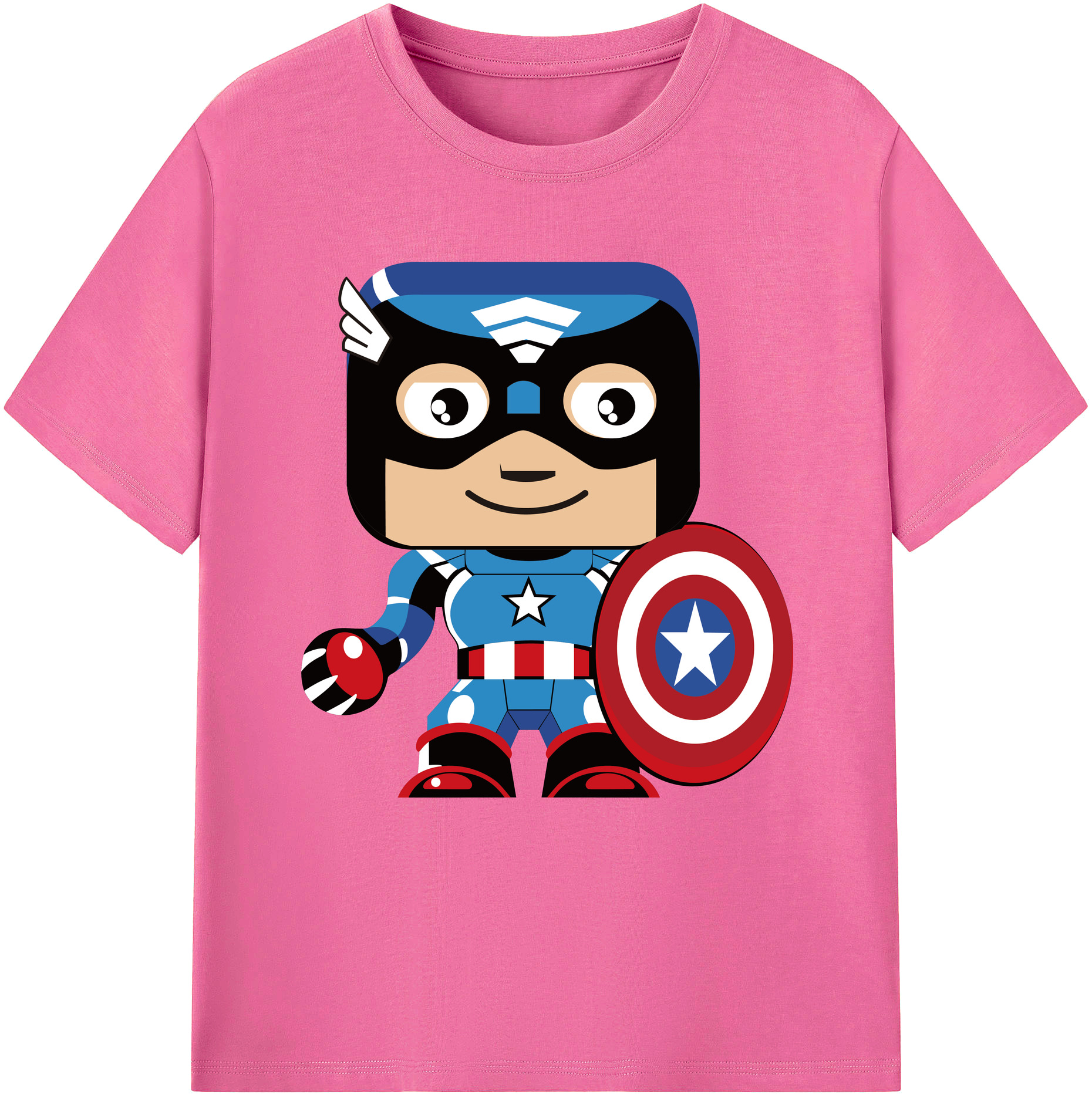 （画像用） アベンジャーズ The Avengers レディースカジュアルプリントTシャツ（綿100％）